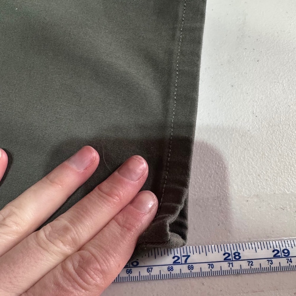 NWT BCBG Generation Women's High‎ Rise Barrel Leg Pants Olive Green Size M - Picture 8 of 9